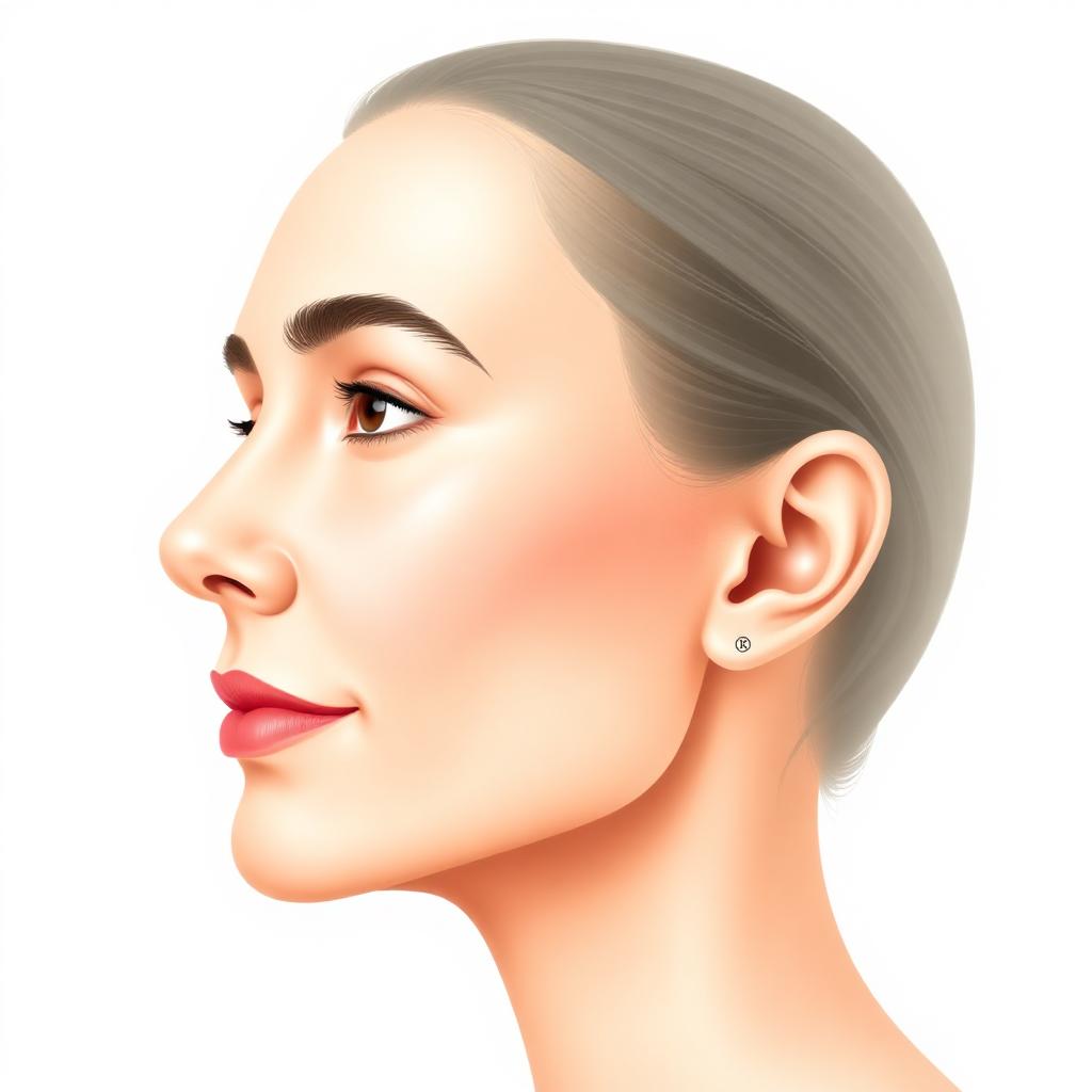 Profil de visage harmonisé après traitement orthochirurgical